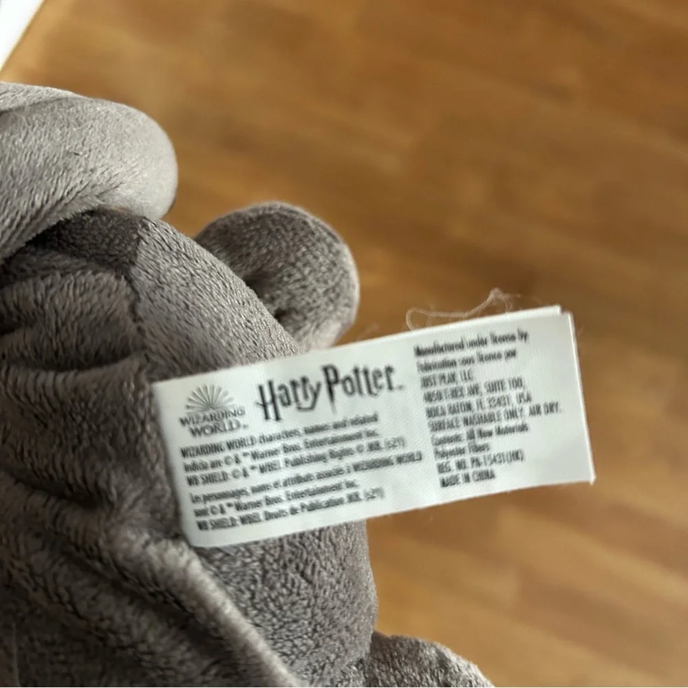 Wizarding World of Harry Potter Plush Fang Gray Dog Hagrid's Stuffed Animal 13'